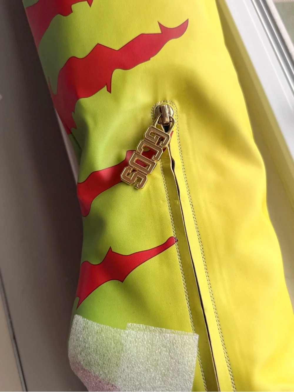 GCDS x Jurassic Park Neon Yellow Knee-High Stiletto Boots EU 39 Never Worn